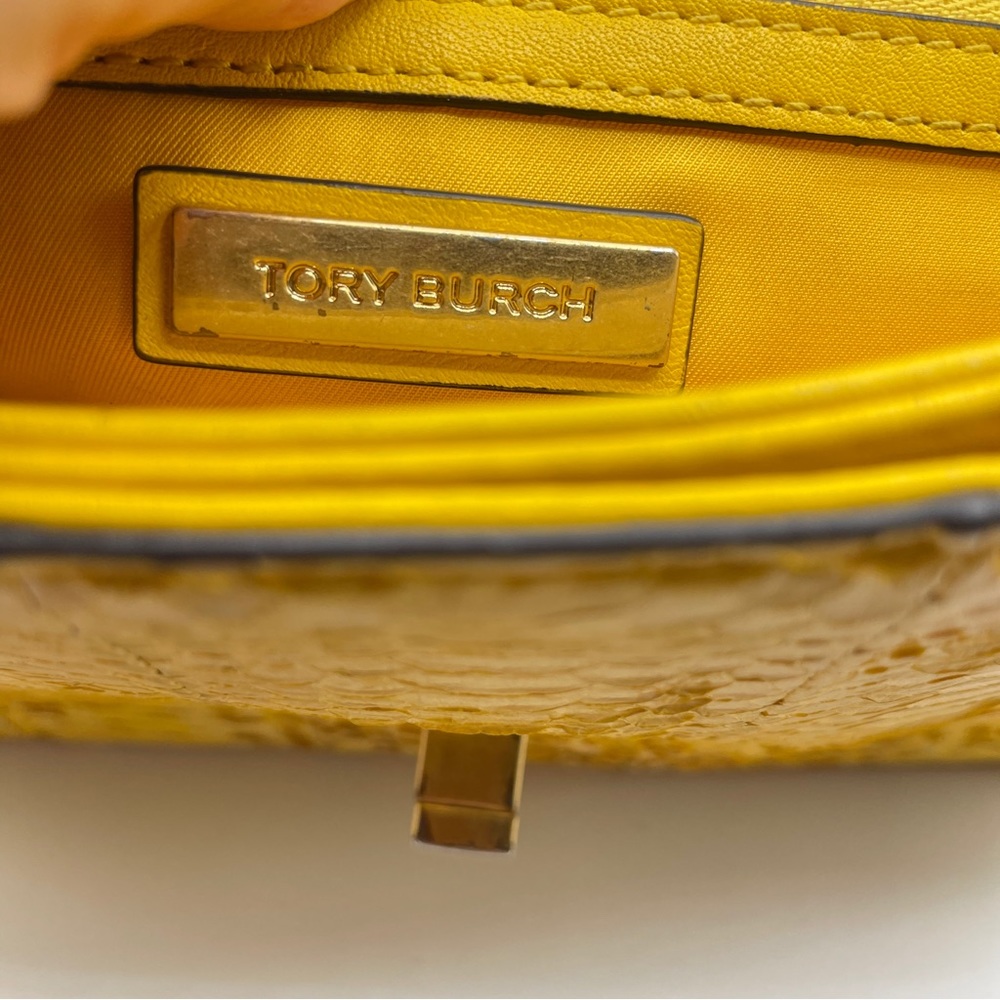 Tory Burch Mustard Mini Bag with Gold Accents - Picture 8 of 10